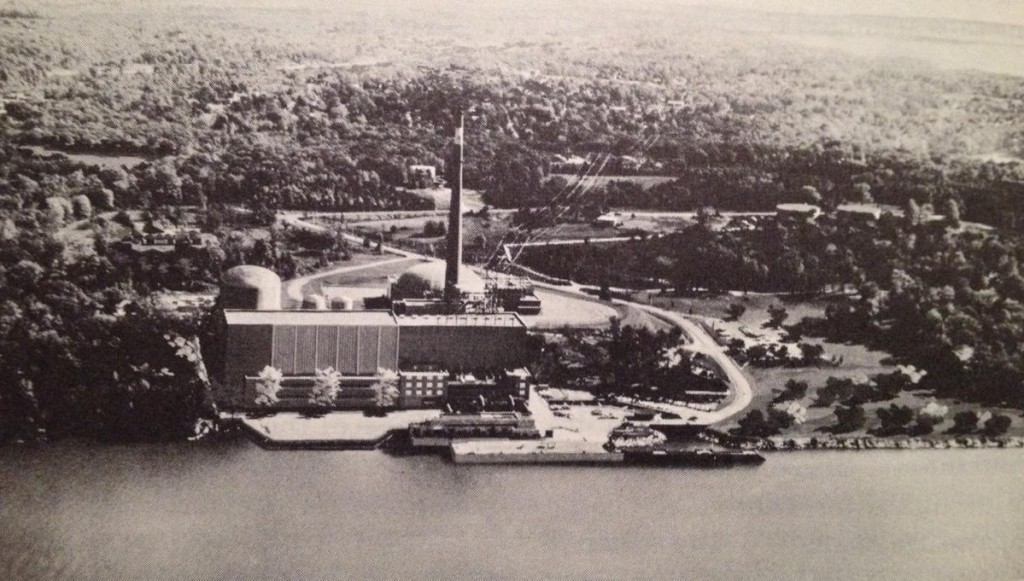 Indian Point 2 artists concept on photo of unit 1